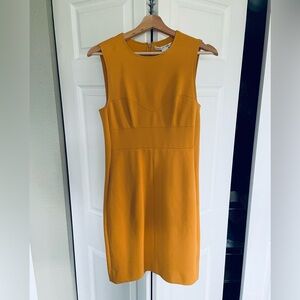 Diane Von Furstenberg Mustard Mini Dress
